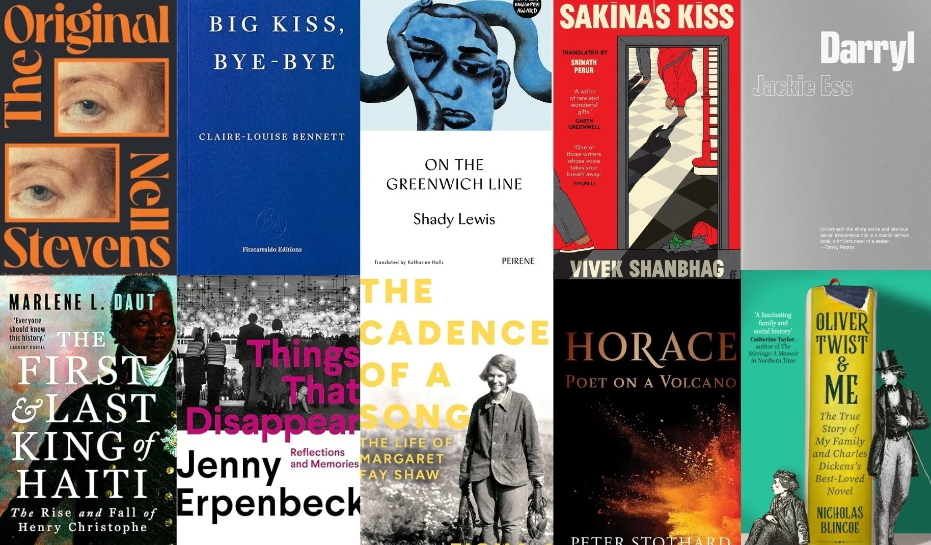 image of shortlisted book covers